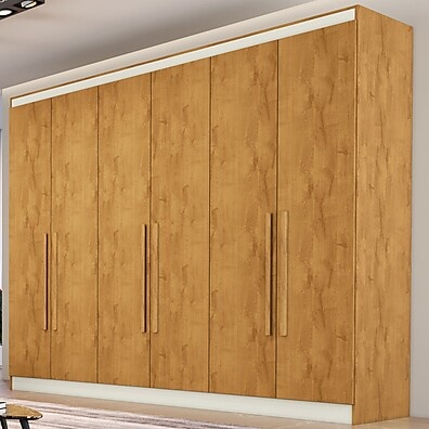 Guarda-Roupa Casal Oslo 6 Portas: Elegância e Espaço em MDF