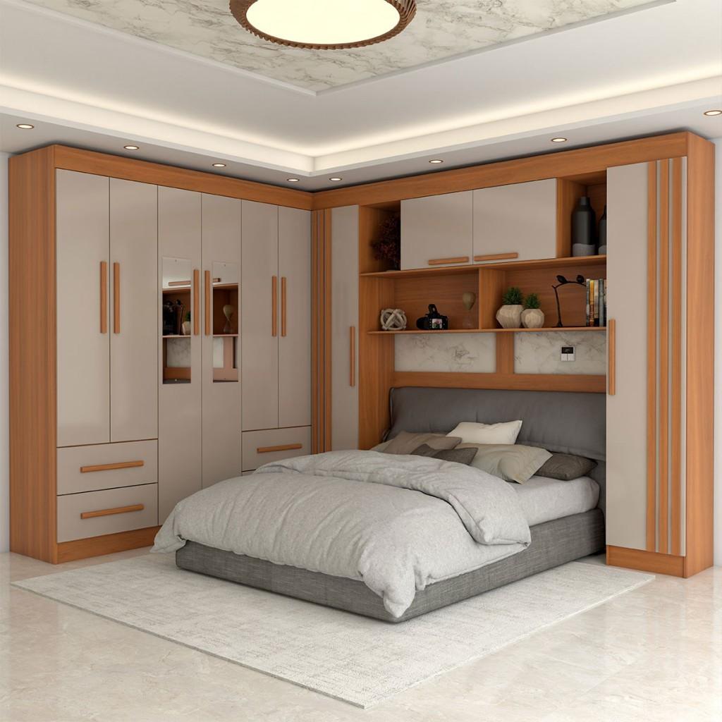 Guarda-Roupa Casal Positano: 10 Portas e Espelho!