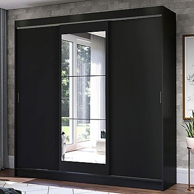 Guarda-Roupa Casal Preto Istambul Madesa: Espaço e Elegância