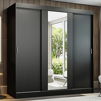 Guarda-Roupa Casal Preto Madesa Reno: Espaço & Estilo