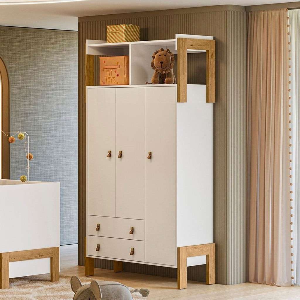 Guarda-Roupa Infantil 3 Portas: Fantasia e Organização