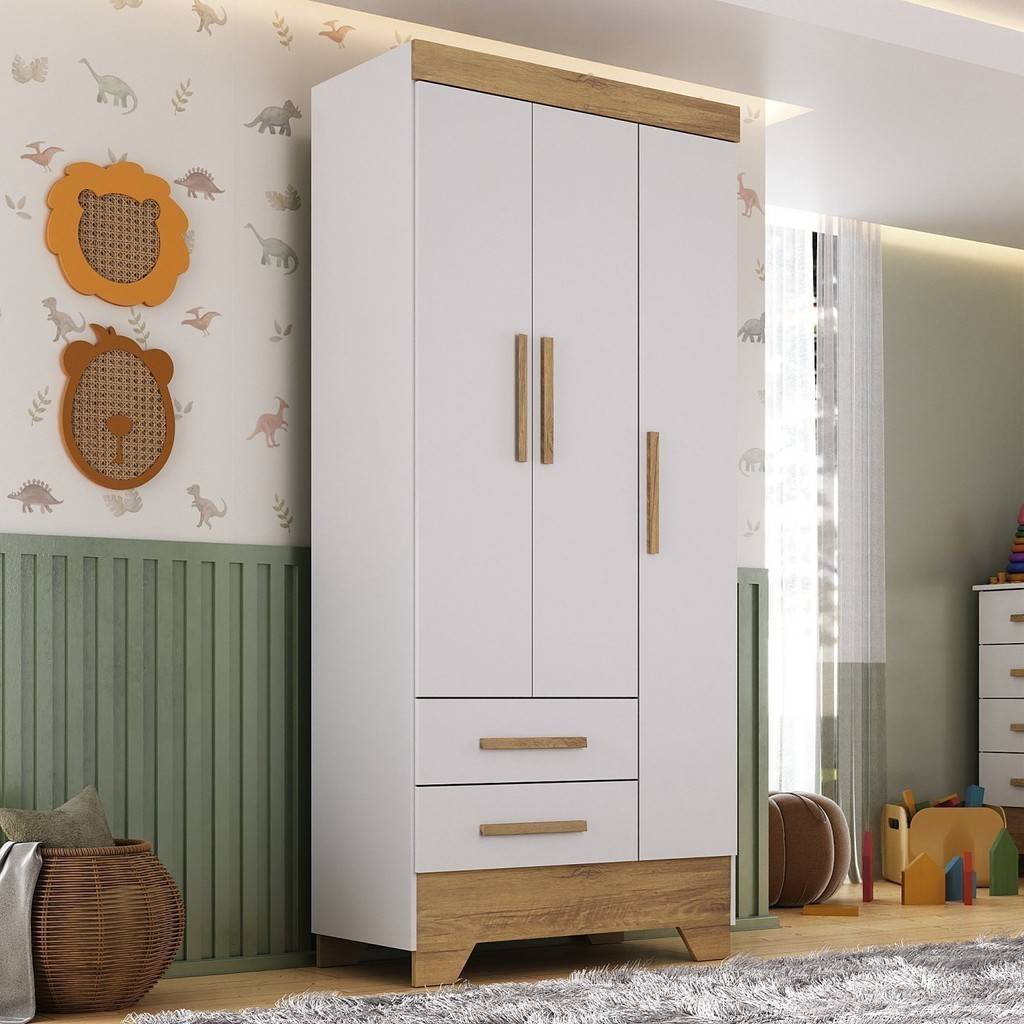 Guarda Roupa Infantil 3 Portas: Organize com Estilo!