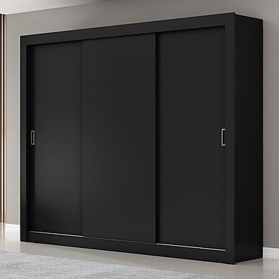 Guarda Roupa Preto 3 Portas: Serenity Yescasa