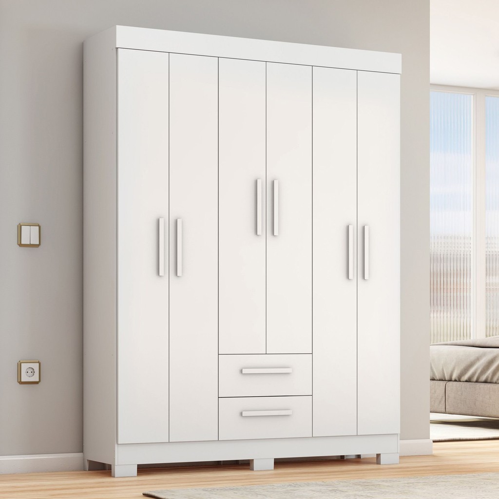 Guarda-Roupa Rosa/Branco NT6015: Organize Seu Quarto!