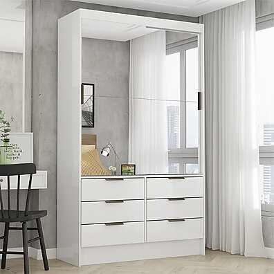 Guarda-Roupa Sevilha com Espelho: Prático e Elegante
