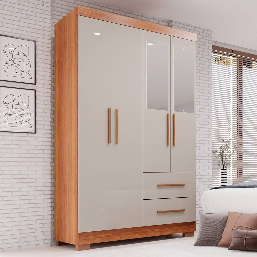 Guarda Roupa Solteiro 4 Portas: Organize com Estilo!