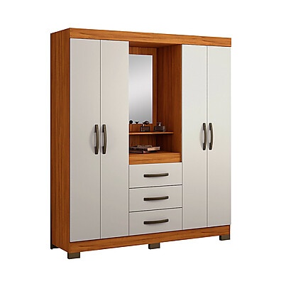 Guarda-Roupa Solteiro 4 Portas: Organize-se com Estilo!