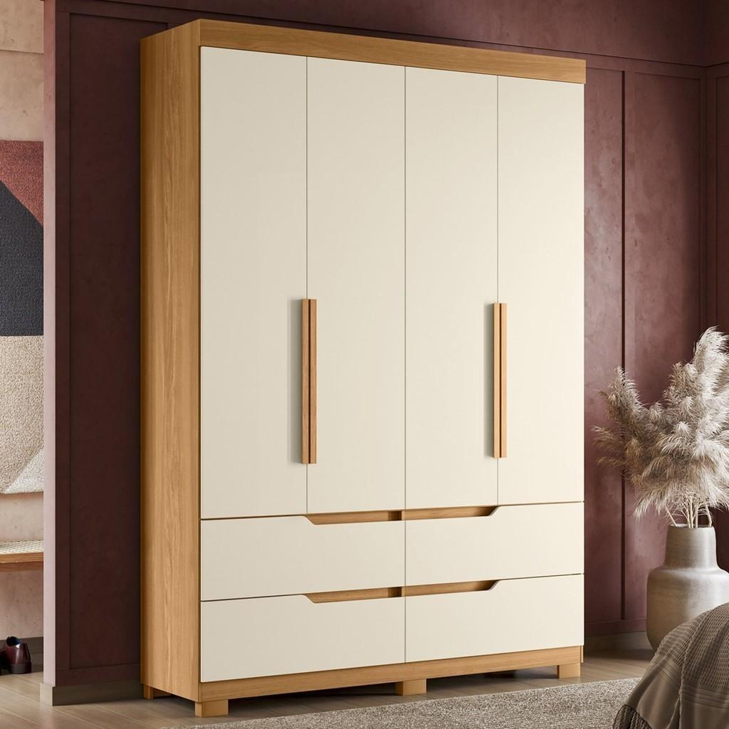 Guarda-Roupa Solteiro 4 Portas: Organize Seu Quarto!