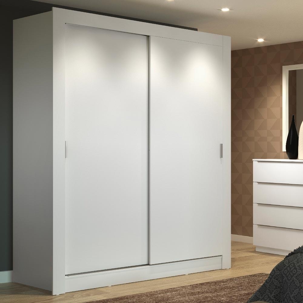 Guarda-Roupa Solteiro Branco Dallas – Madesa