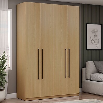 Guarda-Roupa Solteiro Infinity com 4 Portas e 3 Gavetas