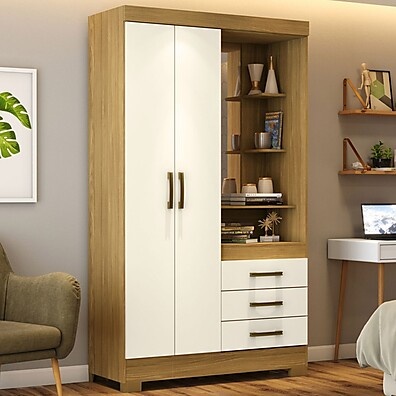 Guarda-Roupa Solteiro Pequin: Espaço e Estilo no Seu Quarto