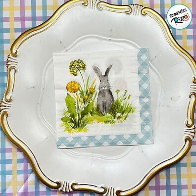 Guardanapos de Páscoa Coelho Rizzo: Decore sua Mesa!