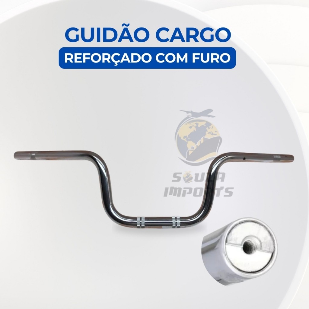 Guidão Cargo Reforçado: Mais Segurança para sua Titan/Fan