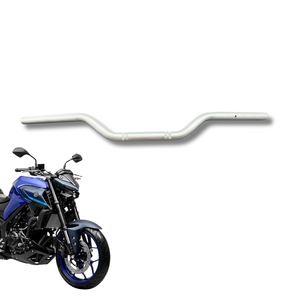 Guidão MT-03 Prata Fosco: Estilo Original e Durabilidade