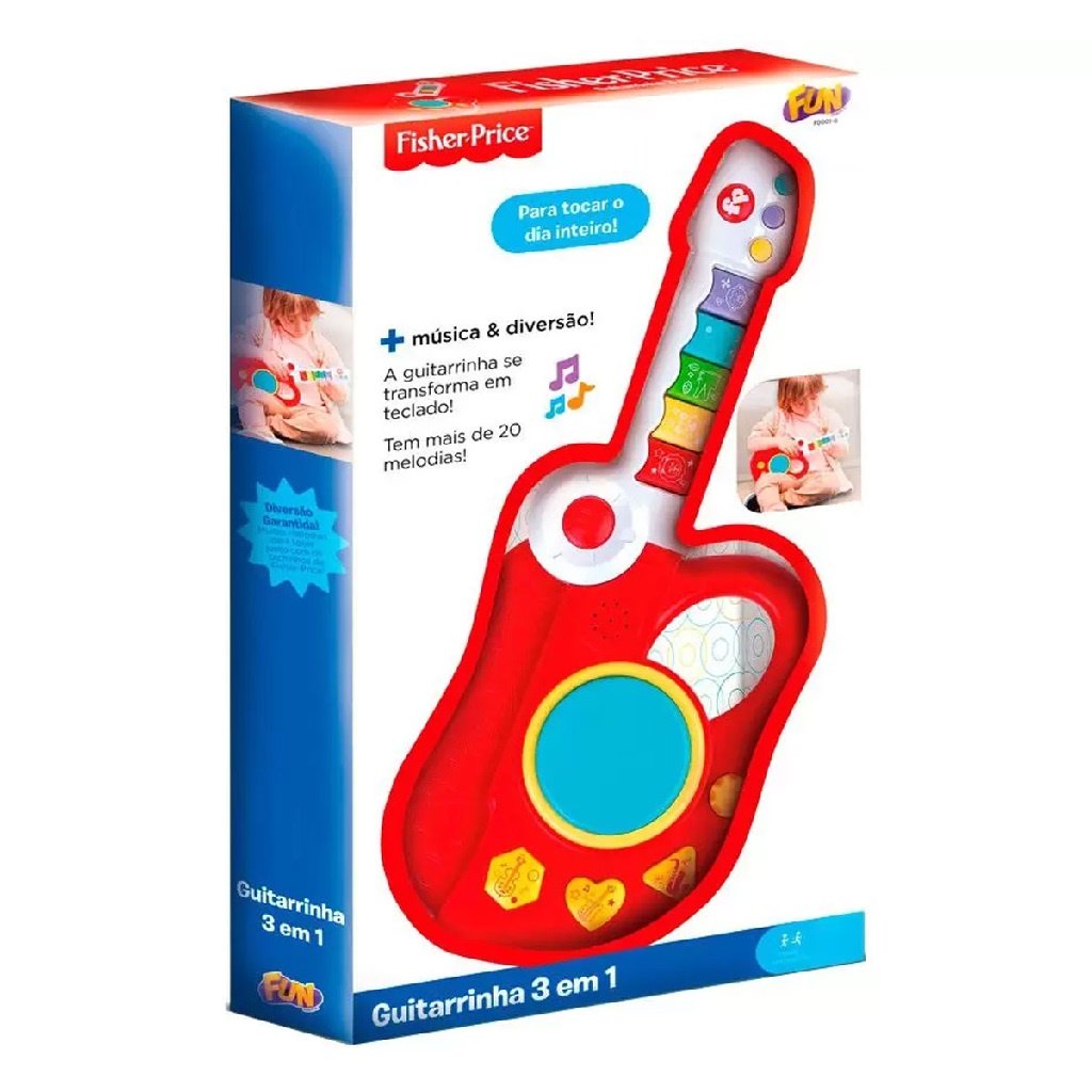 Guitarrinha 3 em 1 Fisher Price: Diversão Musical!