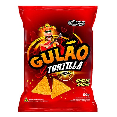 Gulão Tortilla Queijo Nacho: Crocância Irresistível!