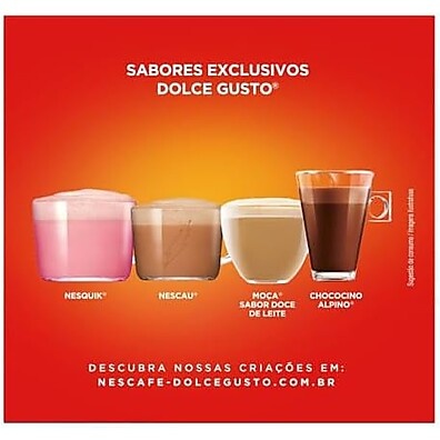 Cápsula Nescau Dolce Gusto: Chocolate Cremoso 10 Un.