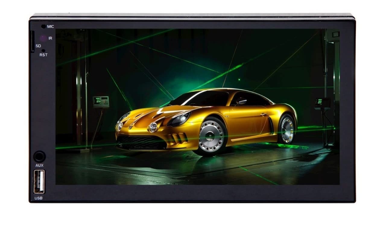 Central Multimídia H-Tech MP5 1 DIN 7" HT-2700: Espelhamento Android/iOS, Bluetooth e USB