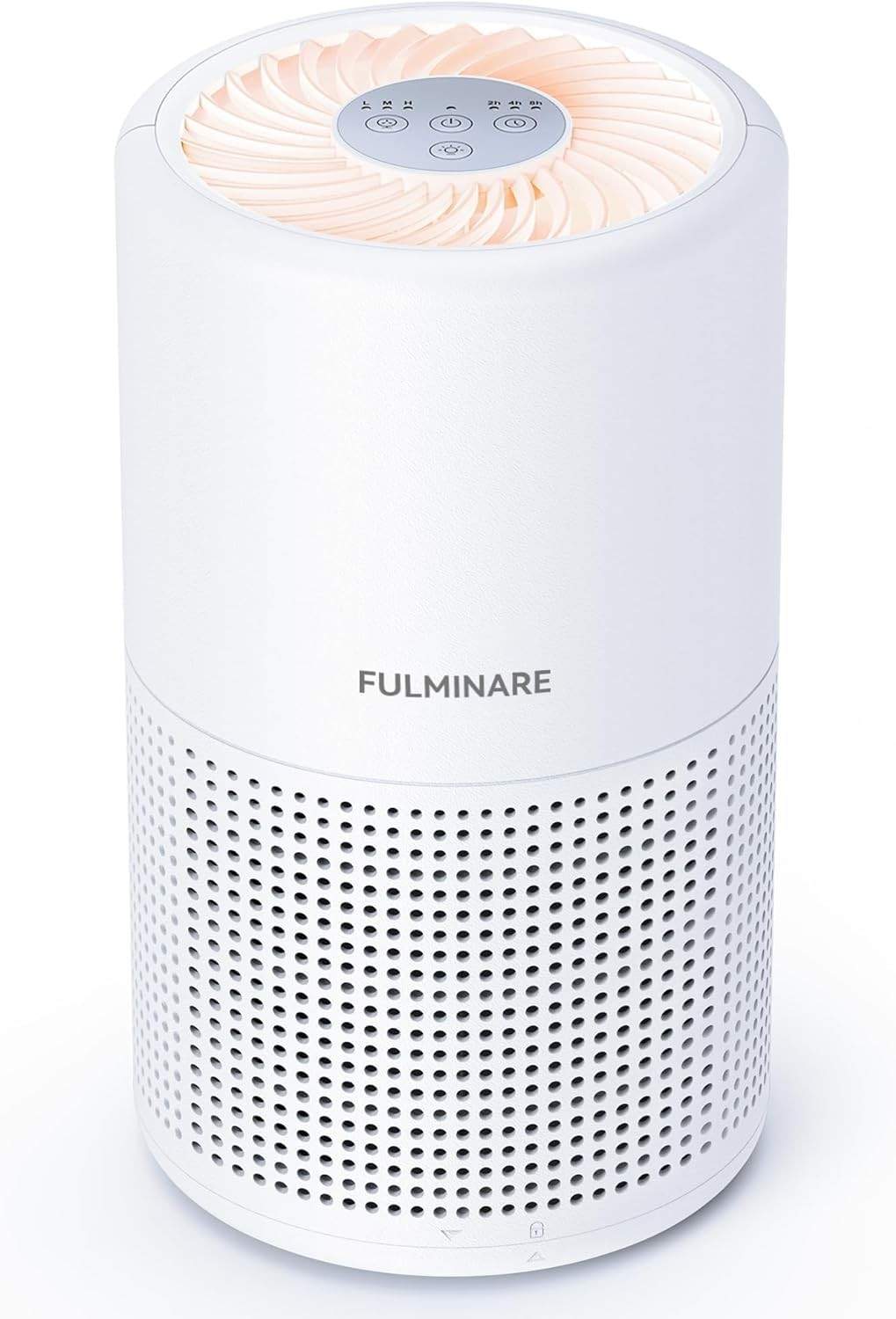 Purificador de Ar Silencioso com Luz Noturna | Filtro HEPA H13 para Quarto e Escritório