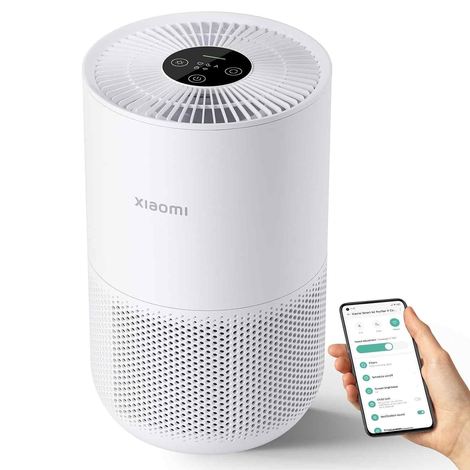 Purificador de Ar Xiaomi Mi 4 Compacto com Filtro HEPA H13 - 99,97% de Eficiência