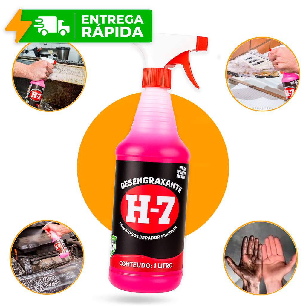 H7 Desengraxante: Limpeza Pesada Sem Danos!