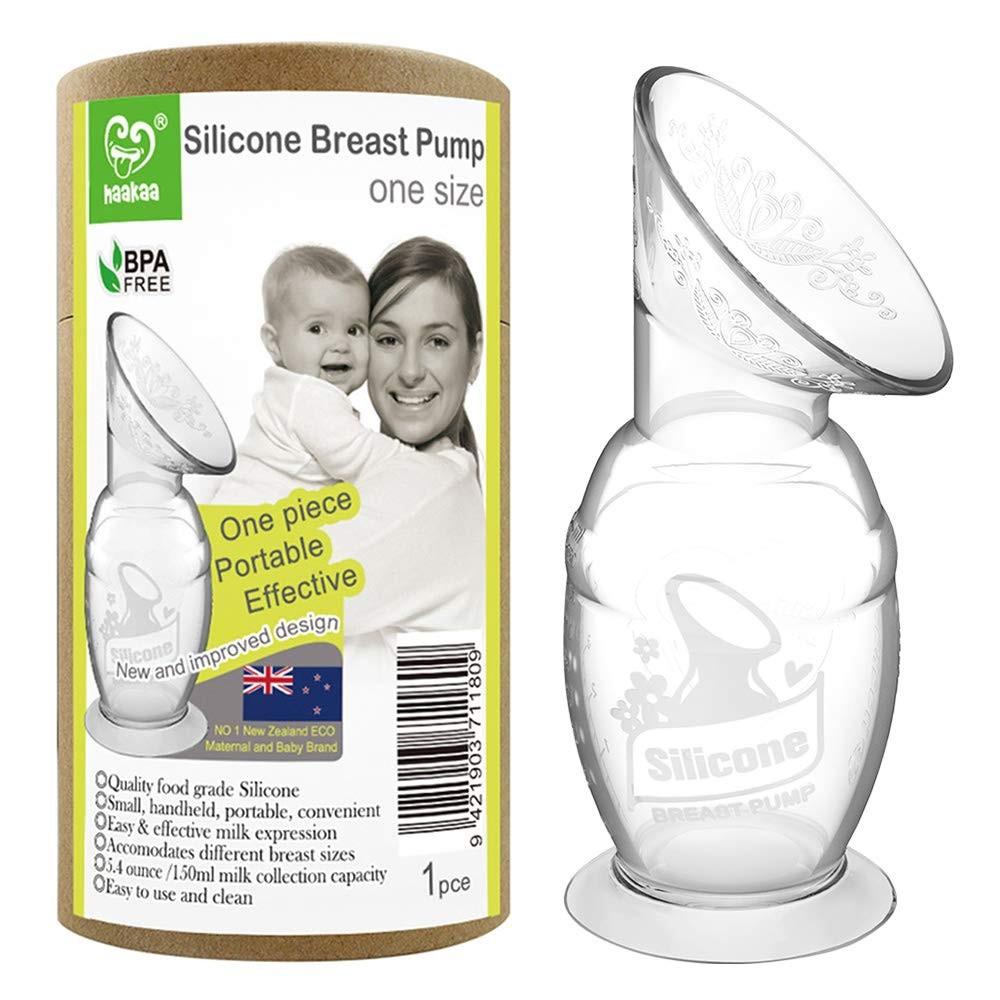 Haakaa Bomba de Leite Silicone 100ml - Silenciosa, Portátil e Segura para Mães Modernas