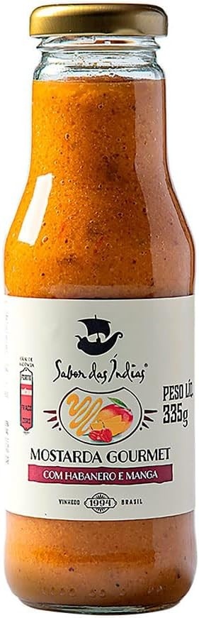 Sabor das Índias Mostarda Gourmet Com Habanero E Manga