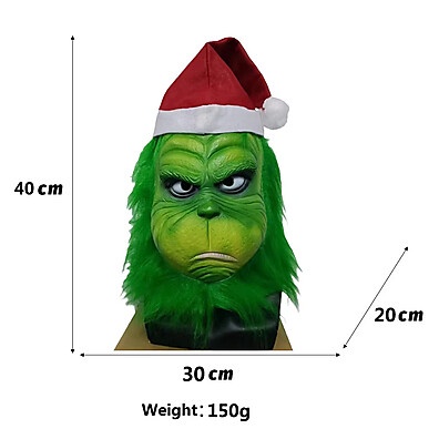 Máscara Grinch Verde: Diversão Garantida no Halloween