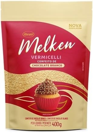 Granulado Melken Vermicelli Branco 400g Harald