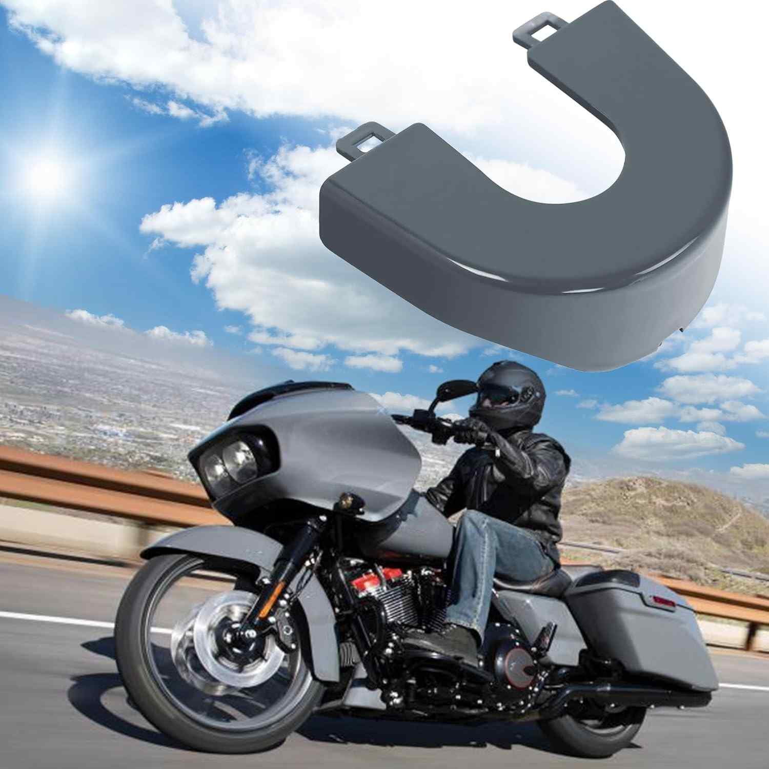 Acabamento Painel Interruptor Ignição Gunship Gray para Harley Road Glide 2018-2022 | Estilo e Proteção Premium