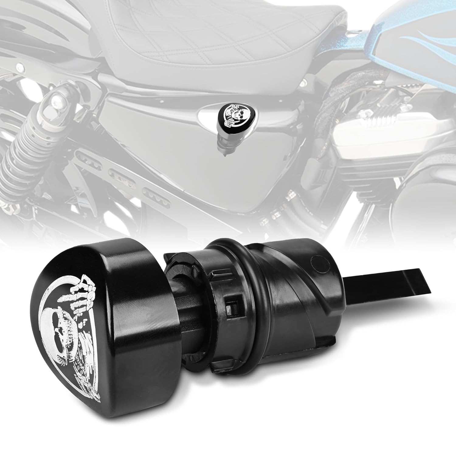 Vareta de Nível de Óleo Caveira para Harley Sportster XL 883 1200 (2004-2021) - Estilo e Funcionalidade