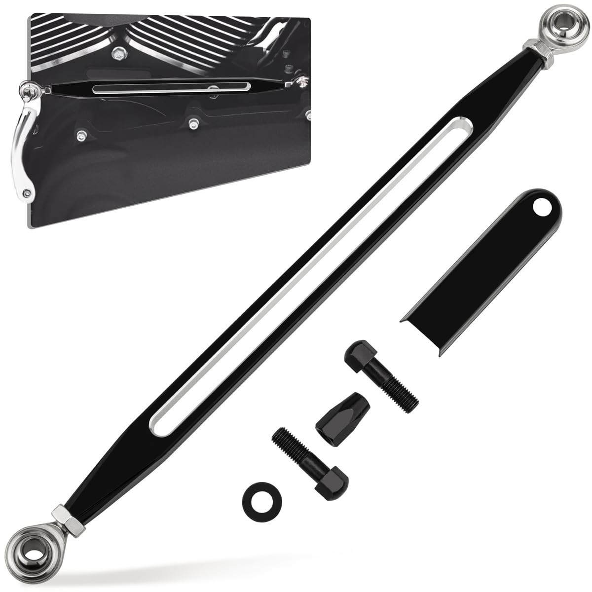 Alavanca de Câmbio Slot Longo Preta para Harley Davidson: Road King, Softail, Dyna (1986-2024)