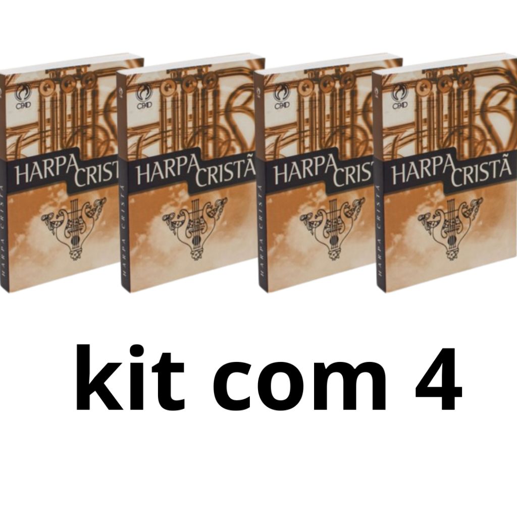Harpa Cristã: Kit 4 Livros - Letra Normal