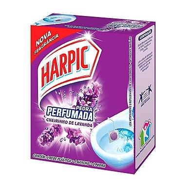 Harpic Pedra Sanitária Lavanda 20g: Perfume Duradouro no Vaso