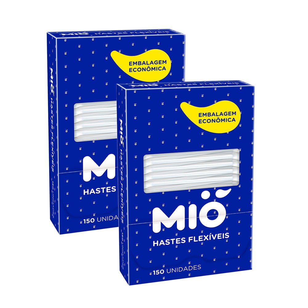 Haste Flexível Mió: Kit com 150 Unidades