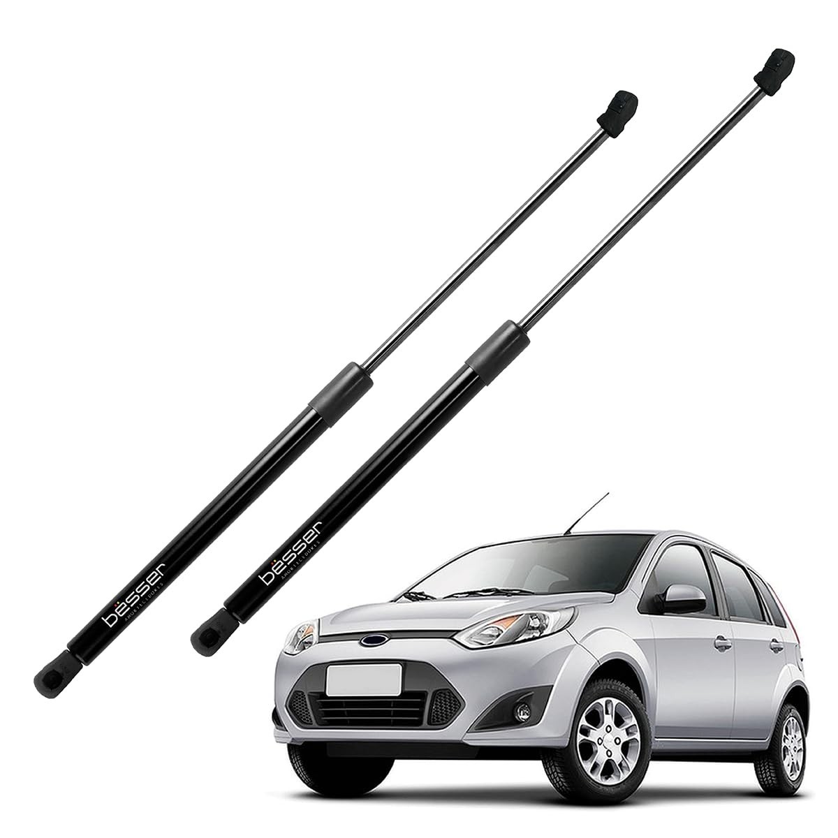 Par Amortecedores Porta Malas Fiesta Hatch 2002-2012 - Segurança e Suavidade Garantidas