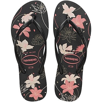 Havaianas Slim Organic: Conforto e Estilo em Preto e Rosa