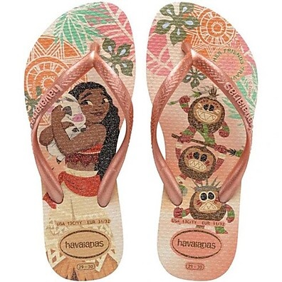 Havaianas Slim Princess: Chinelo Rosa para Meninas