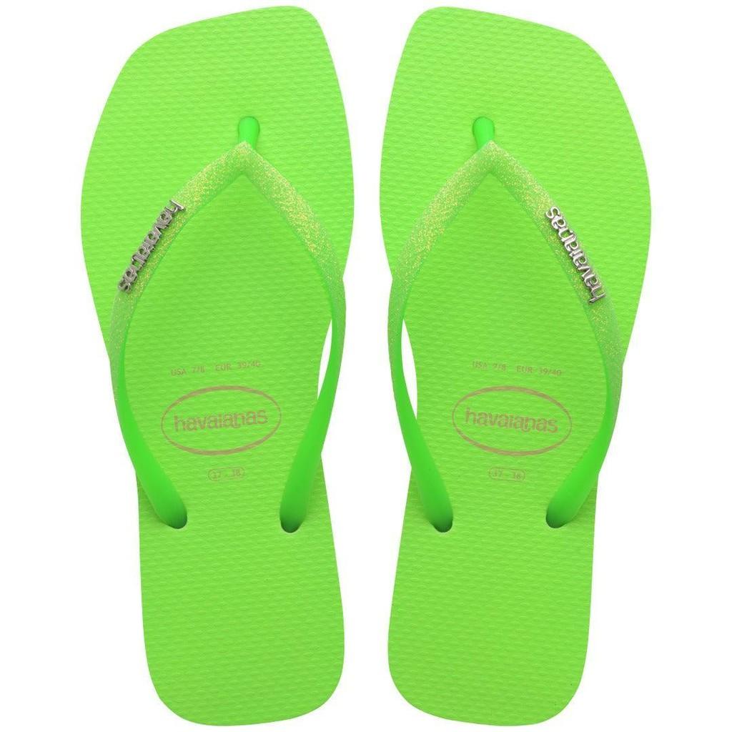 Havaianas Slim Square Glitter Neon: Brilho e Estilo!
