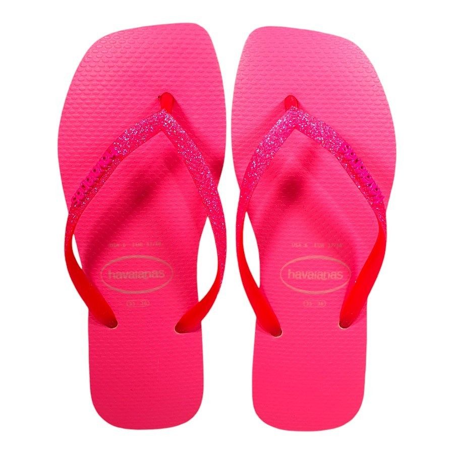 Havaianas Slim Square Glitter Neon: Conforto e Estilo!