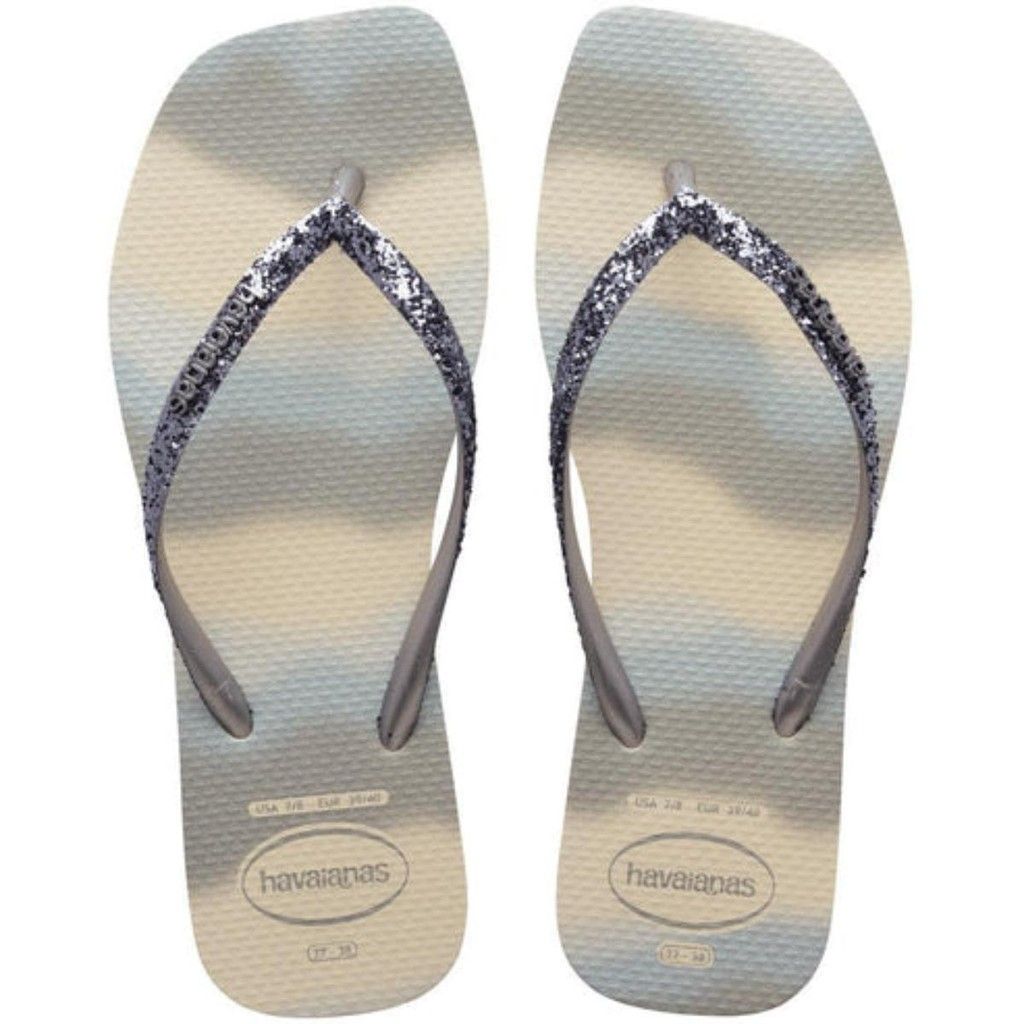 Havaianas Slim Square Glitter: Prata e Estilo!