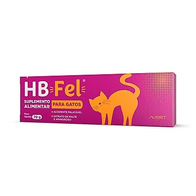 HB Fel Gatos: Pasta de Malte e Aminoácidos 70g