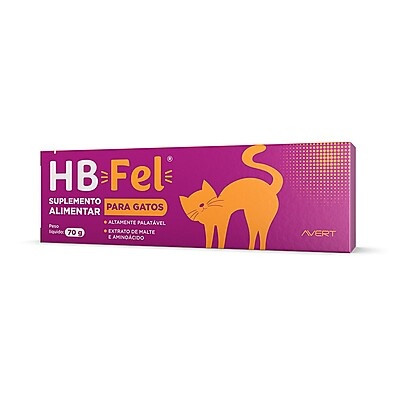 HB Fel Gatos: Suplemento de Malte e Aminoácidos 70g