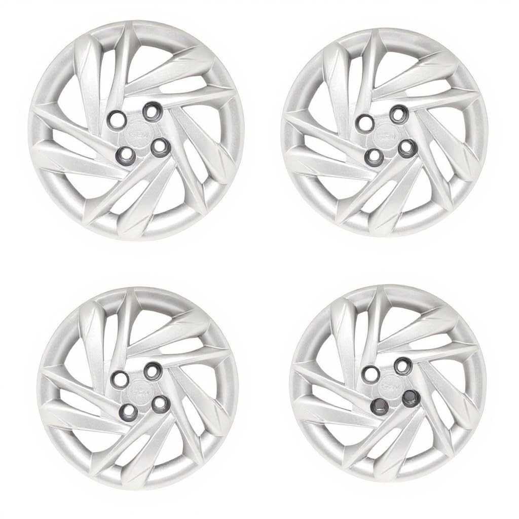 Kit 4 Calotas Prata Aro 15 HB20 / HB20s 2022 2023 - Design Moderno e Proteção