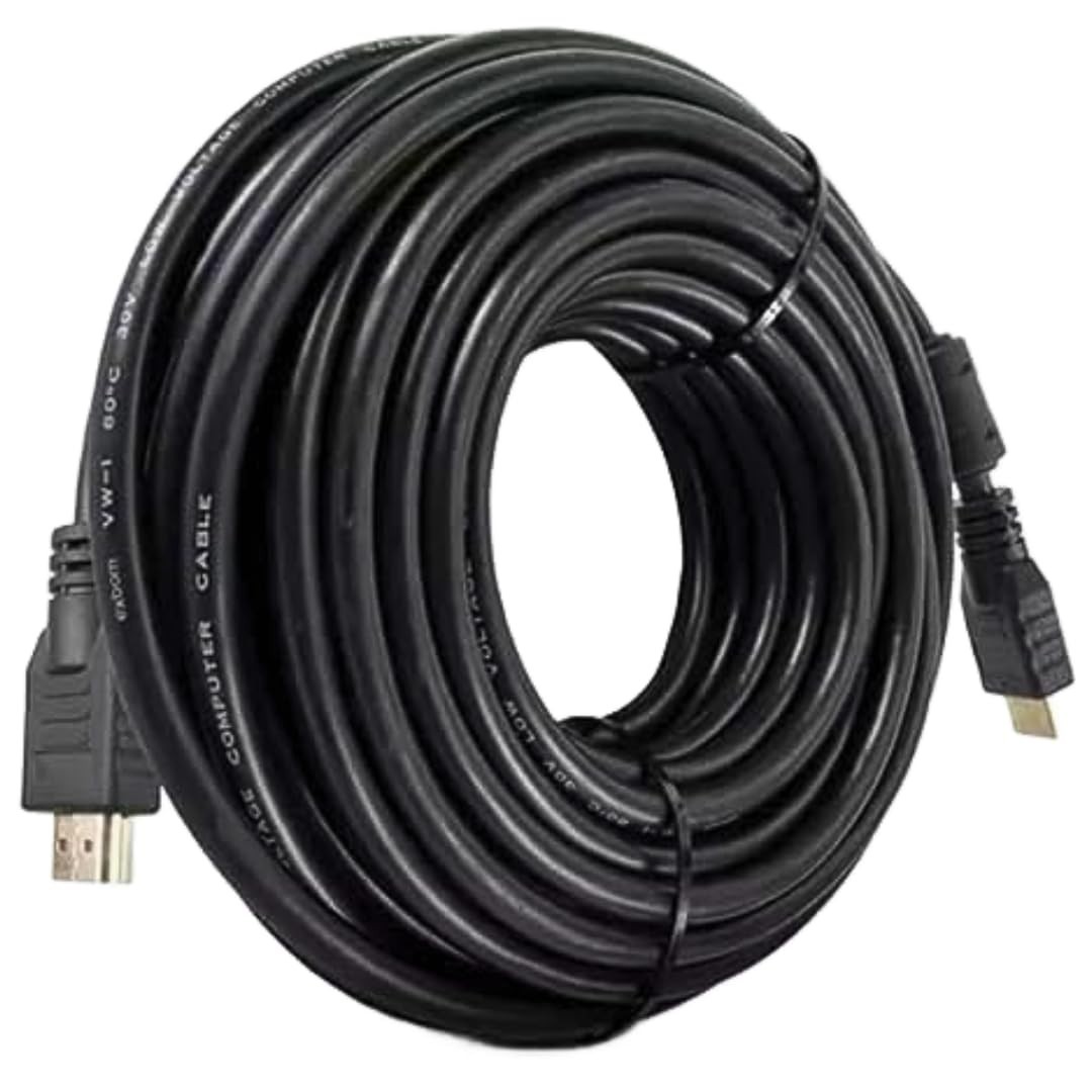 Cabo HDMI 30 Metros 1080p Full HD 1.4 - Ponta Dourada para Imagem Perfeita