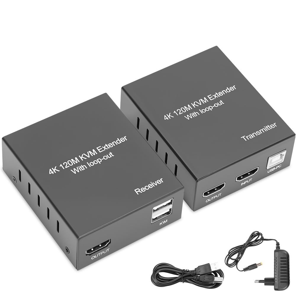 Extensor HDMI 120m 4K 30Hz via Ethernet - Transmissão Sem Perdas e Confiável
