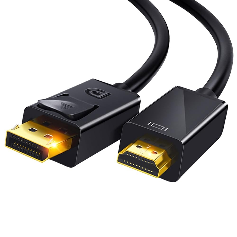 Cabo DisplayPort para HDMI 4K 144Hz e 8K 60Hz Ultra HD - 1.8M Blindado