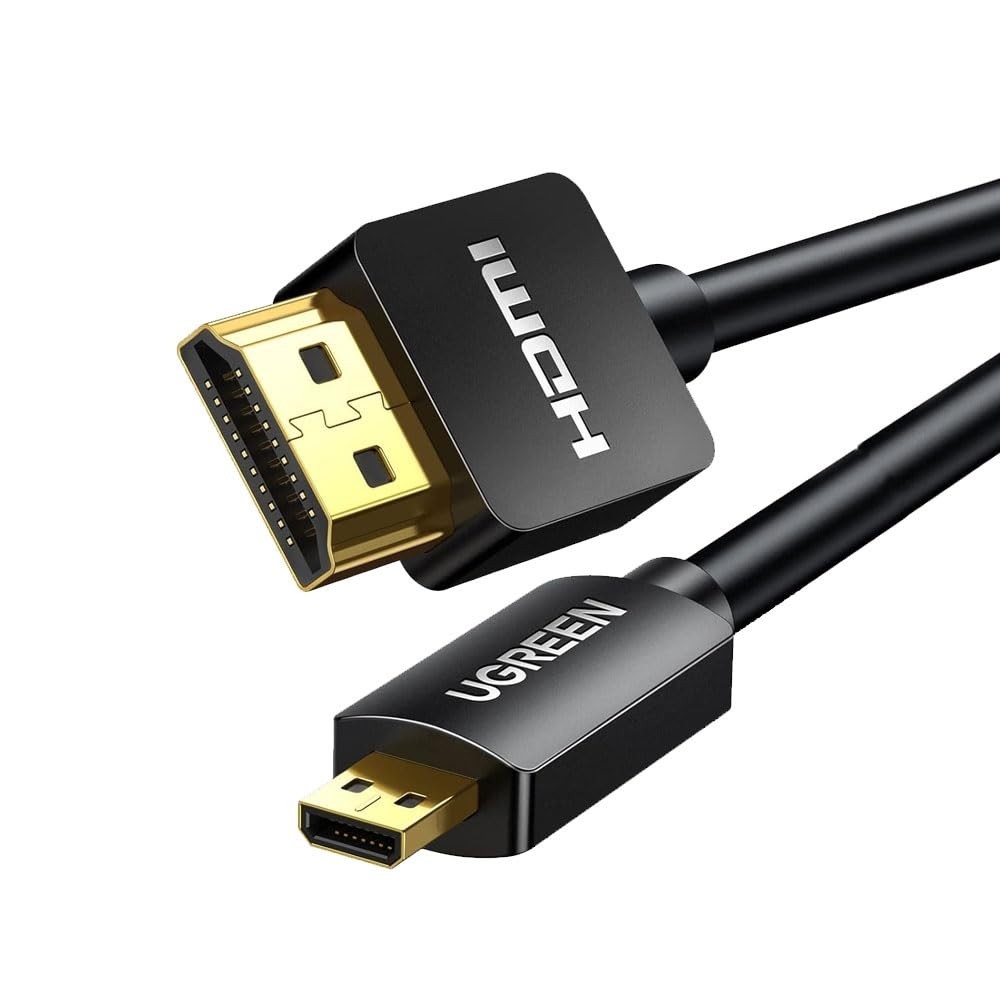 Cabo Adaptador Micro HDMI para HDMI 1 Metro: Conexão Rápida e Imagem em Alta Definição