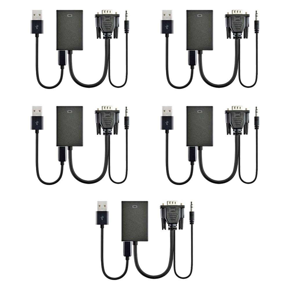 Converse VGA para HDMI com Áudio e USB: Imagem e Som Perfeitos!