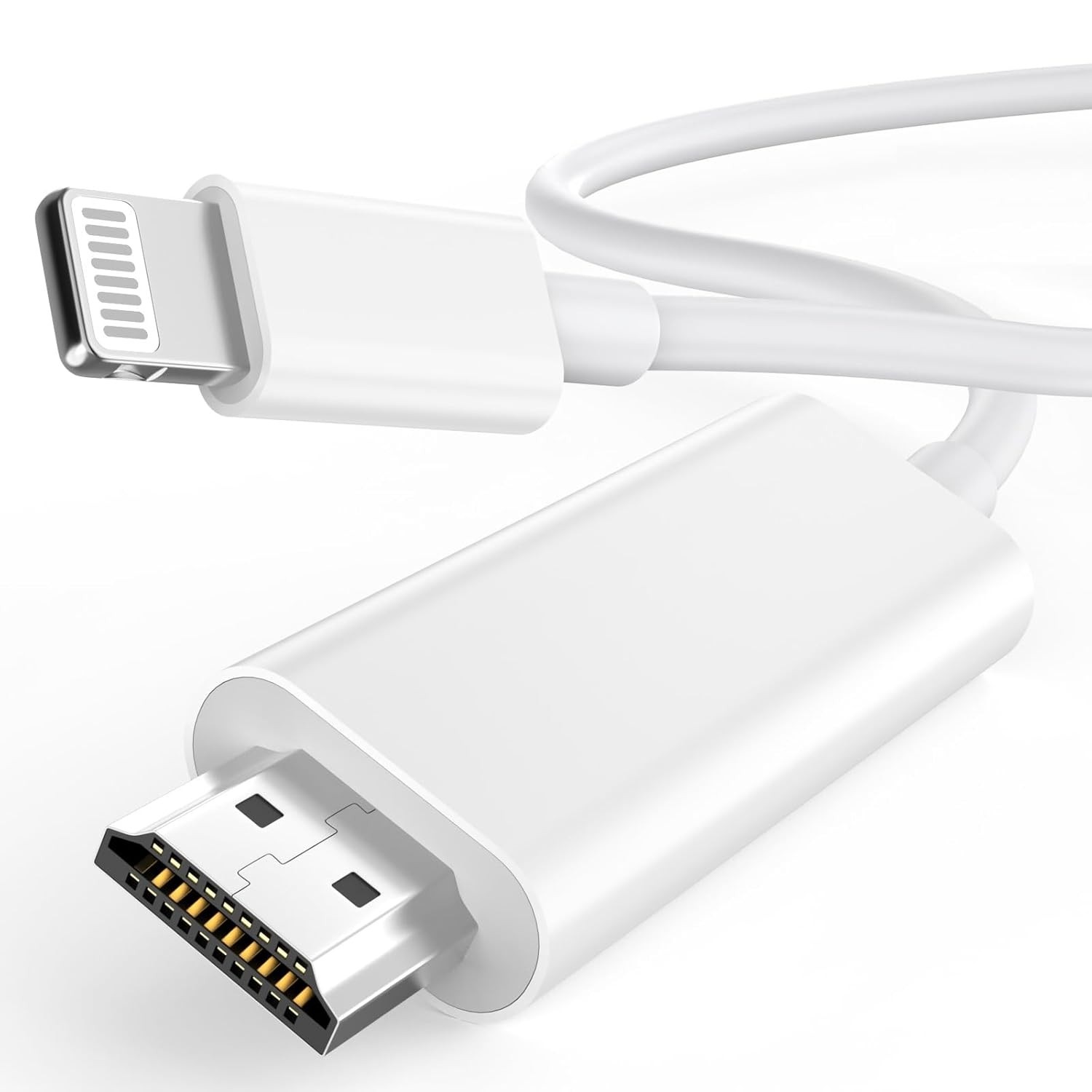Adaptador HDMI FUHAYA para iPhone: Transforme Sua Tela em 1080p HD | Compatível com iPhone 14/13/12/11 e Mais